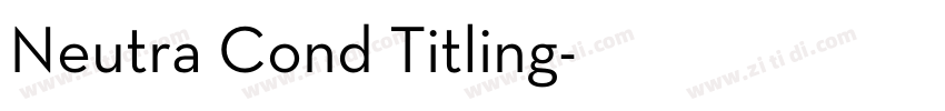 Neutra Cond Titling字体转换